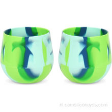 Custom Silicone Shatter Proof Herbruikbare Cups